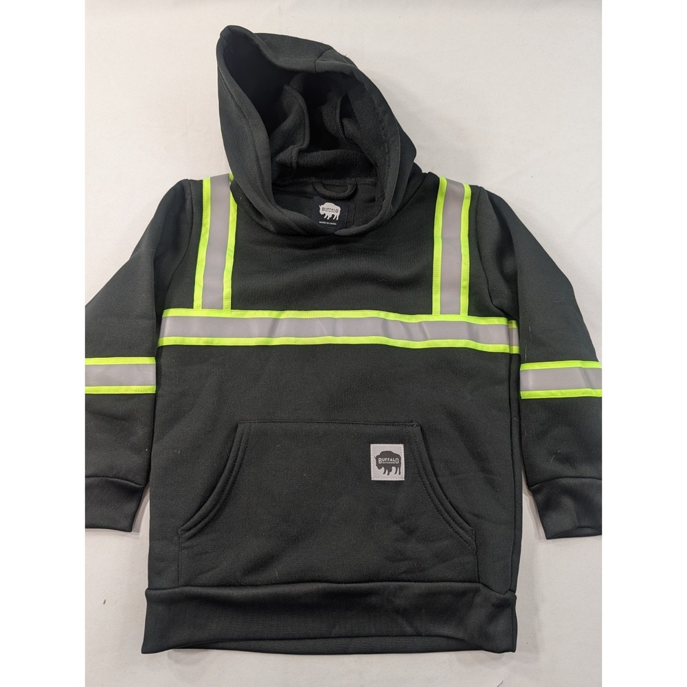 Buffalo Outdoors® Workwear Kid's Black Reflective Safety Hoodie 4T